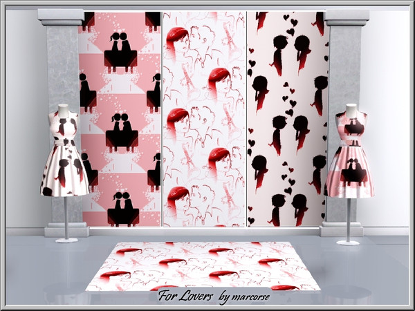 Sims 3 — For Lovers_marcorse by marcorse — Three Valentine's Day patterns for lovers. Happy Valentines is found under