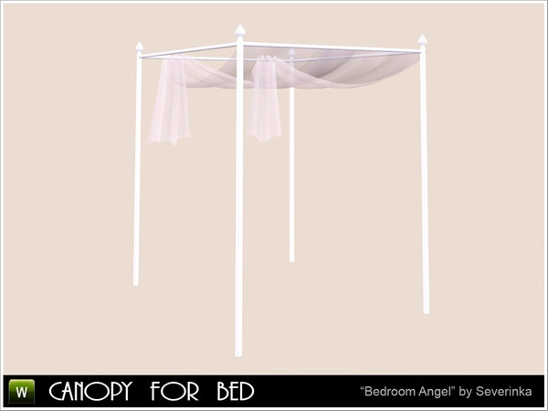 Sims 3 — Angel canopy transparent by Severinka_ — Canopy over the bed with a semitransparent veil of a set of