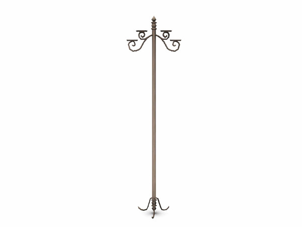 Sims 3 — Curved Candle Floor Stand by D2Diamond — Lamp height stand made for holding D2Diamond's Candles. Part of the