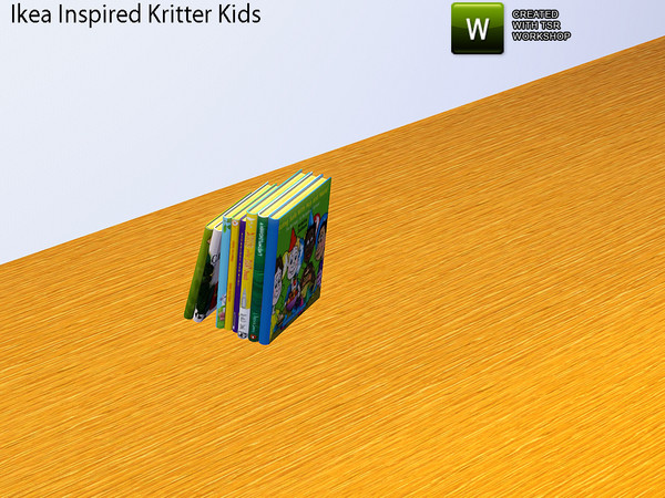Sims 3 — Ikea Inspired Kritters Kids Room Books by TheNumbersWoman — Inspired by Ikea, priced resonably by design.TSRAA.