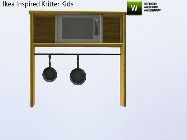 Sims 3 — Ikea Inspired Ikea Kritter Kids Room Kids Stove Hutch by TheNumbersWoman — Inspired by Ikea, Priced reasonably