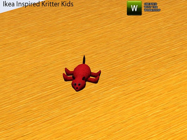 Sims 3 — Ikea Inspired Kritters Kids Room Small Stuffed Deco Toy by TheNumbersWoman — Inspired by Ikea, priced resonably