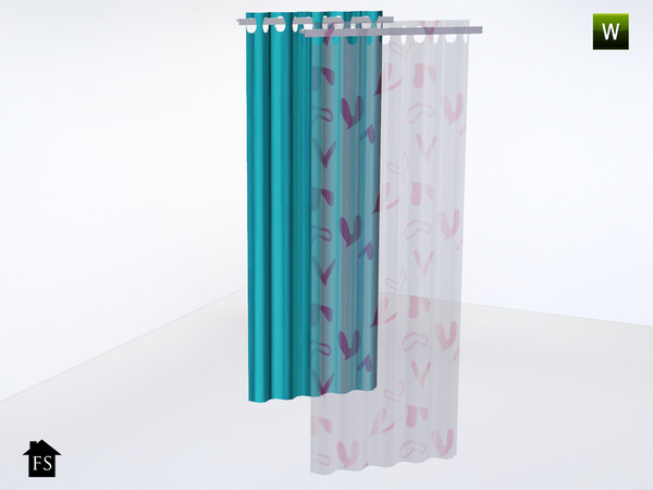 Sims 3 — FS Sweetheart Nursery Curtain by fantasticSims — FS Sweetheart Nursery Curtain fantasticSims TSR 2014 TSRAA