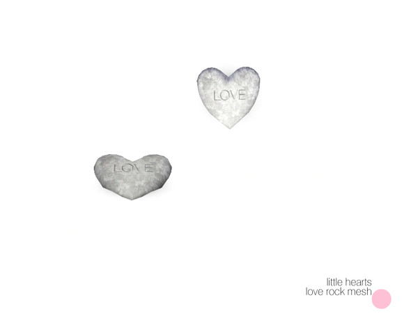 Sims 3 — Heart Love Rock Mesh by DOT — Heart Love Rock Mesh paper weight by DOT of The Sims Resource