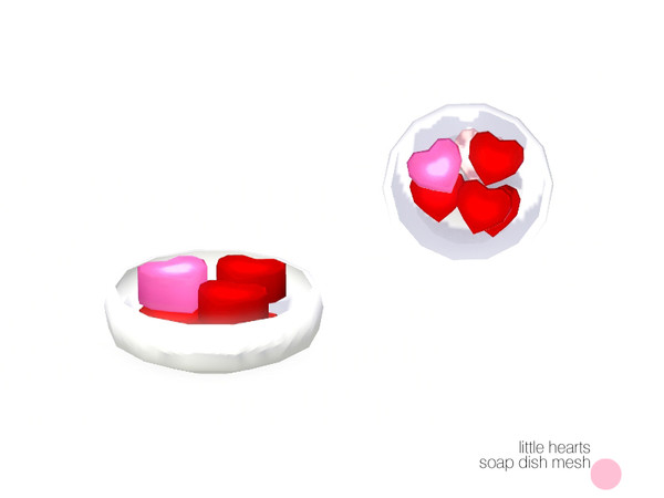 Sims 3 — Heart Soap Dish Mesh by DOT — Heart Soap Dish Mesh by DOT of The Sims Resource
