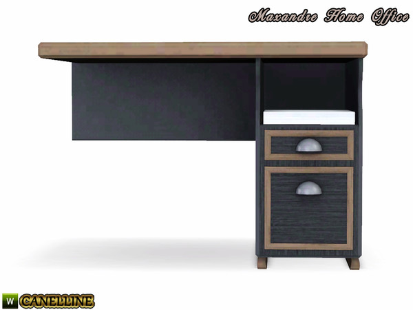 Sims 3 — Maxandre Home Office. Return Desk by Canelline — Maxandre Home Office. Return Desk by Canelline
