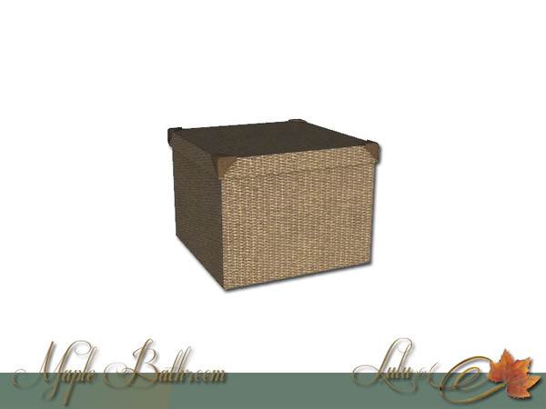 Sims 3 — Maple bathroom Decor Box Large by Lulu265 — Part of the Maple bathroom Set Fully CAStable Made by Lulu265 for