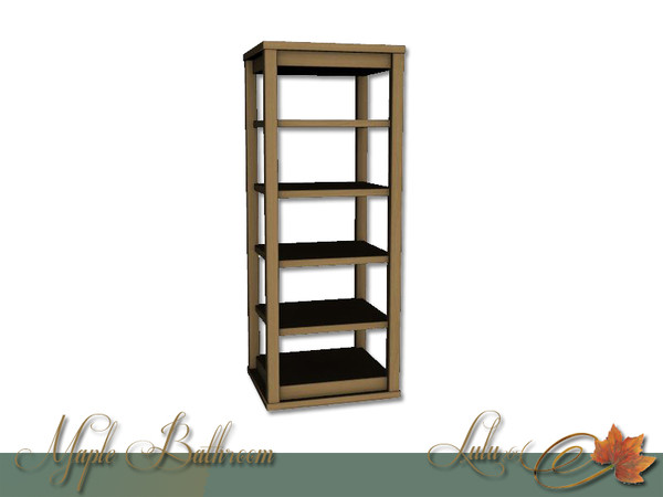 Sims 3 — Maple Bathroom Shelves by Lulu265 — Part of the Maple bathroom Set Fully CAStable Made by Lulu265 for TSR.