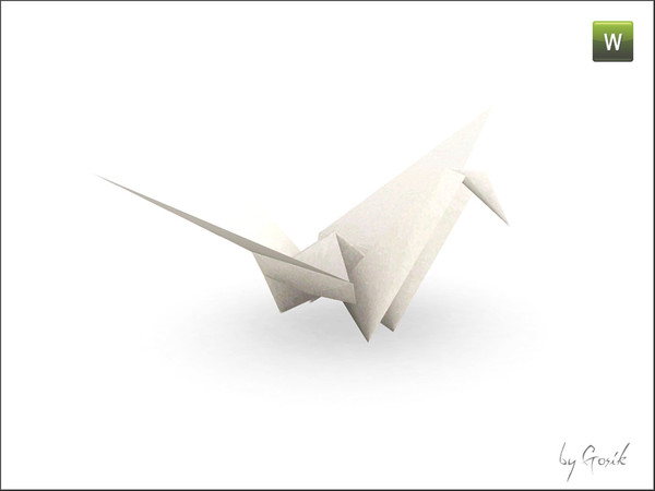 Sims 3 — Simply Modern Living origami large crane by Gosik — Made by Gosik at The Sims Resource. TSRAA