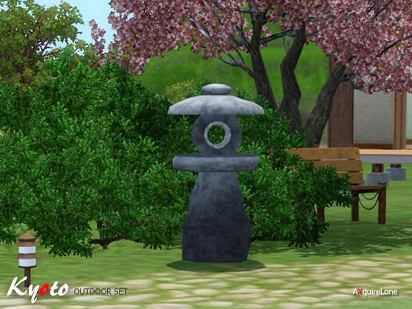 Sims 3 — Kyoto Stone Ornament by AXquireLone — Kyoto Outdoor Set