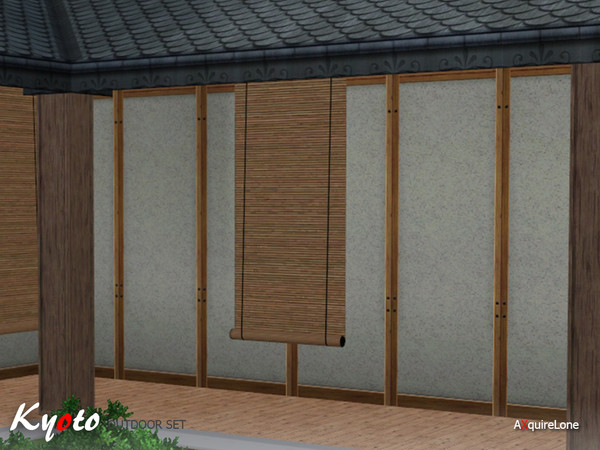 Sims 3 — Kyoto Bamboo Shades - Long by AXquireLone — Kyoto Set