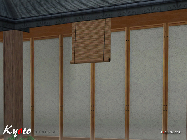Sims 3 — Kyoto Bamboo Shades - Short by AXquireLone — Kyoto Outdoor Set