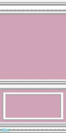 Sims 2 — jsf2ThistleWR by jsf — A delicious mauve paint color with my "White" lacquered wainscoting. Matching