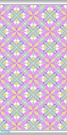 Sims 2 — GeoMetricness pink by caliberxkiss — Colored in pink.