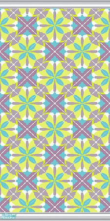 Sims 2 — GeoMetricness green by caliberxkiss — Colored in green.