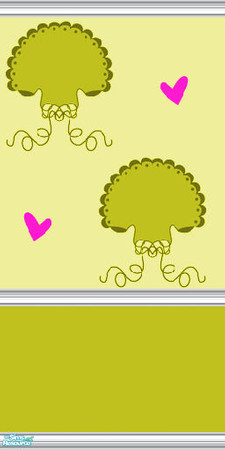 Sims 2 — Love Tree Collection style 2 by caliberxkiss — Half bordered dark green