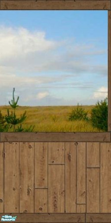 Sims 2 — Western Wall Panel D by tamlfra — A set of 9 walls that look nice both inside, or out. Four of the walls are for