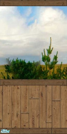 Sims 2 — Western Wall Panel C by tamlfra — A set of 9 walls that look nice both inside, or out. Four of the walls are for