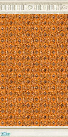 Sims 2 — Damask Pattern - Sunset by TheMistress666 — The full set contains 8 wallpapers, 4 patterned and 4 colour matched
