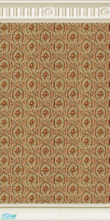 Sims 2 — Damask Pattern - Sand by TheMistress666 — The full set contains 8 wallpapers, 4 patterned and 4 colour matched