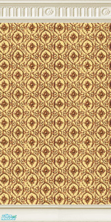 Sims 2 — Damask Pattern - Clotted Cream by TheMistress666 — The full set contains 8 wallpapers, 4 patterned and 4 colour