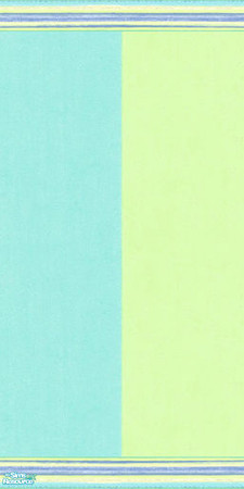 Sims 2 — Wall Teal and Lime Thick Stripe with Stripes Paneling by Sheera — Part of my Gradients of Lime Stripes Walls and