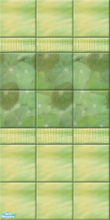 Sims 2 — Impressions 1 - lgreent01 by perelinka — Impressions - "About Leaf": tiled wall in green.
