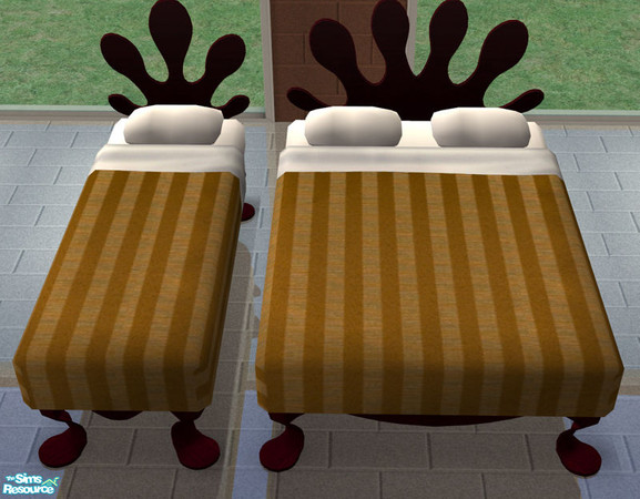 Sims 2 — Bedding Bourbon Street - Goldenrod by spacemouse — Bedding Bourbon Street - Goldenrod