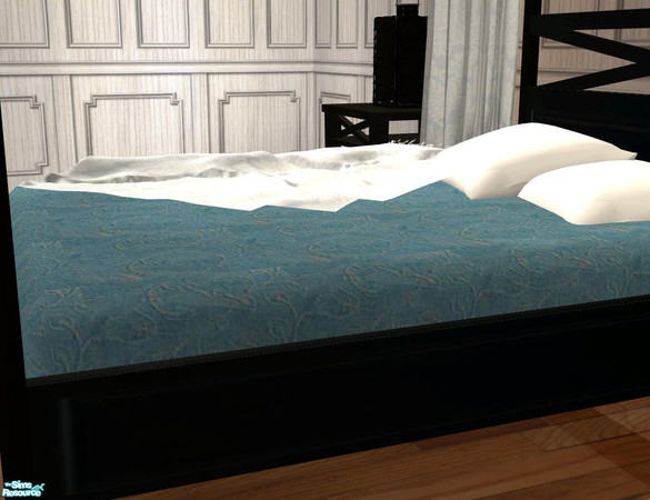 Sims 2 — Newport Bedroom Recolor Black - Bedding by ShinoKCR — Maxi Bedding Recolor