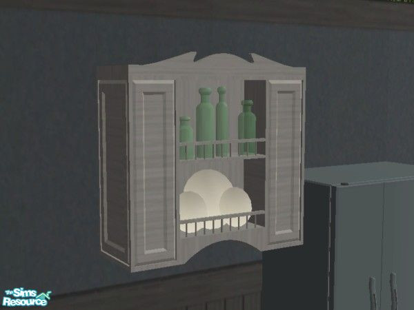Sims 2 — Tranquil Kitchen - Plate Rack by EarthGoddess54 — Part of the Tranquil Kitchen set. Enjoy!