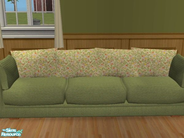 Modthesims2 Couch The Sims Resource | Country Chic Livingroom Sofa