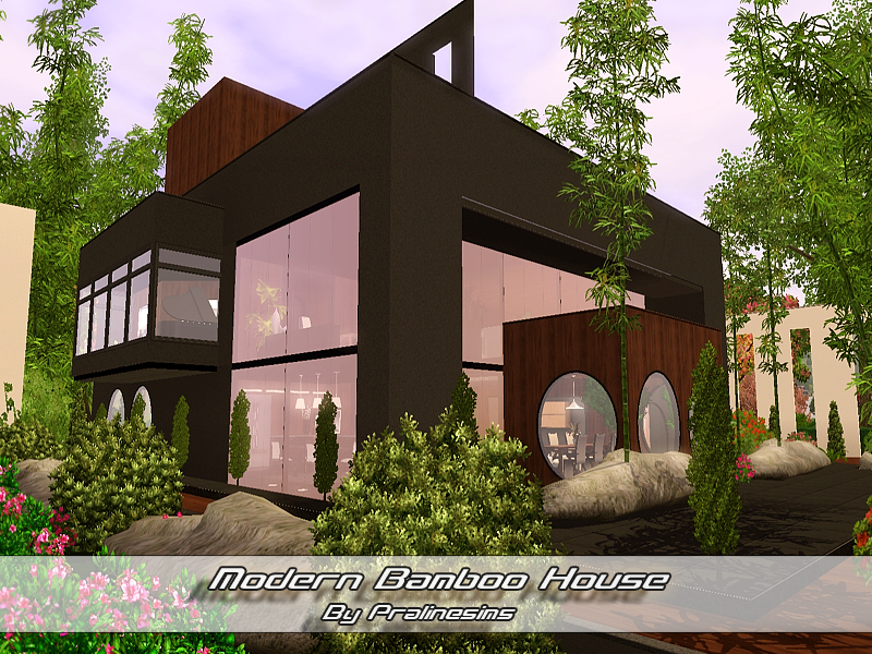 Pralinesims Modern Bamboo House