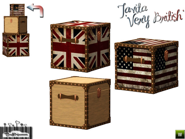 Sims 3 — Tavita Trunk 'Flag' Small by BuffSumm — Part of the *Tavita-Sets* ***TSRAA***