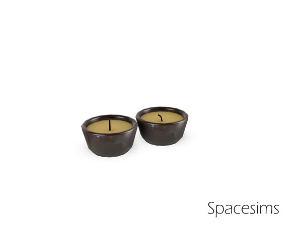 Sims 3 — Asian living room - Candles by spacesims — Two simple candles for your Sims.