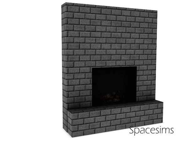 Sims 3 — Asian living room - Fireplace by spacesims — A contemporary fireplace made for the cold, snowy days.