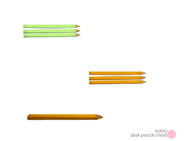 Sims 3 — Koloro Desk Pencils Mesh by DOT — Koloro Desk Pencils Mesh by DOT of The Sims Resource
