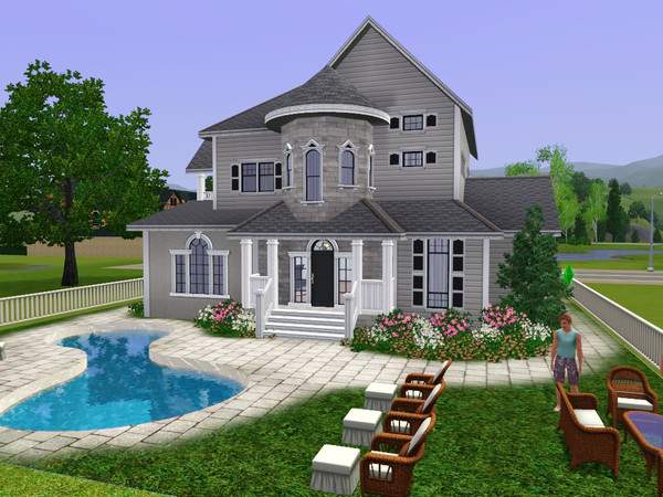 Sims 3 — Villa Kika by gabi892 — Lovely family Villa with 2 floors. On the first floor there is a living room, dining