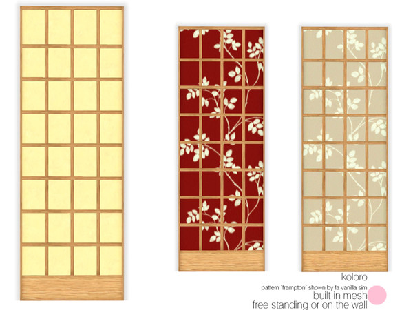 Sims 3 — Koloro Built In Mesh by DOT — Koloro Built In (Pattern Shown 'Frampton' by FA Vanilla Sim, see recommended) Mesh