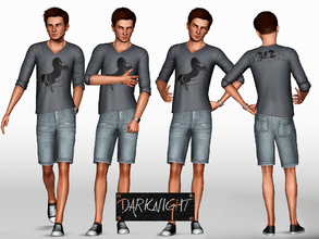 Sims 3 — Jean03 - Distressed Denim Shorts by DarkNighTt — Distressed Denim Shorts for your ''Handsome'' sims. Have 2