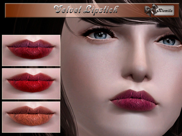 Sims 3 — [Klemila]Velvet Lipstick by Klemila2 — Created for: The Sims 3 - For YA/A female sims - Three recolorable