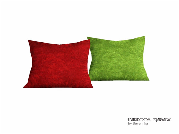 Sims 3 — Pillow big by Severinka_ — Big soft velor pillows for sofa. The object of living room 'Miranda', made in a
