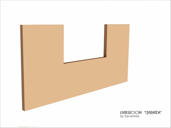 Sims 3 — False wall by Severinka_ — false wall for decoration of the room. Length - 6 cells. The object of living room