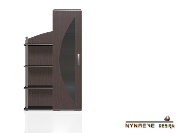 Sims 3 — Galaxy Shelf Bookcase - Left by NynaeveDesign — Part of * Galaxy Living Room * set. Located in Decor -