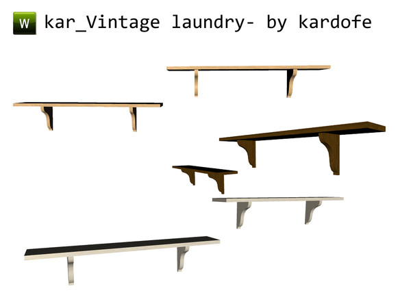 Sims 3 — kar_Vintage laundry_shelves by kardofe — Shelves by kardofe