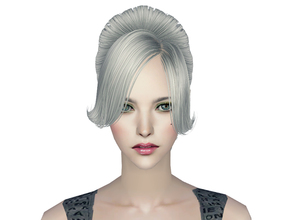 sims 4 extremly long white hair cc