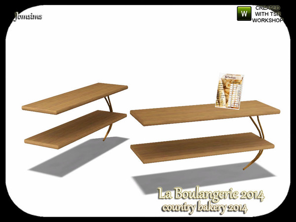 Sims 3 — floor shelf right la boulangerie 2014 by jomsims — floor shelf right la boulangerie 2014