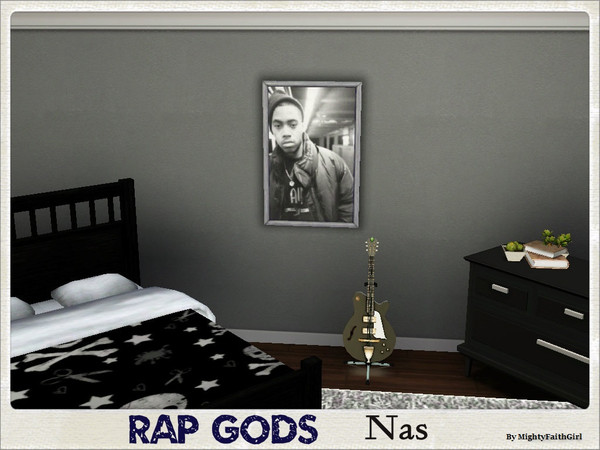 Sims 3 — Rap Gods - Nas by mightyfaithgirl — Sim Teens will love this Poster of Rap God NAS MightyFaithGirl@TSR - TSRAA