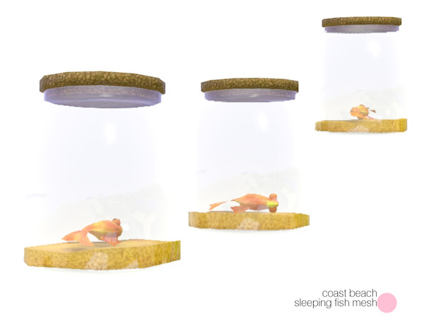 Sims 3 — Coast Sleeping Fish Mesh by DOT — Coast Sleeping Fish Mesh by DOT of The Sims Resource