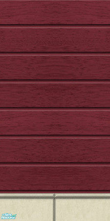 Sims 2 — Studio K WWPL02 - Burgundy by StudioKhagerks — 20 colors. Can be found under Siding and can be purchased for 12