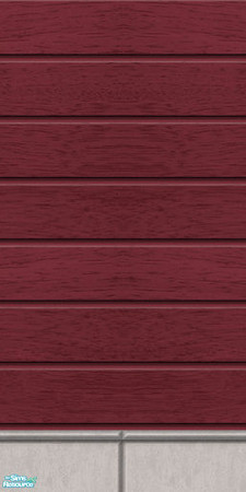 Sims 2 — Studio K WWPL01 - Burgundy by StudioKhagerks — 20 colors. Can be found under Siding and can be purchased for 12